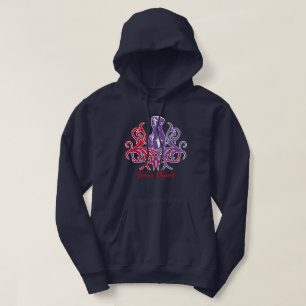 Purple Red Great Dane Hoodie