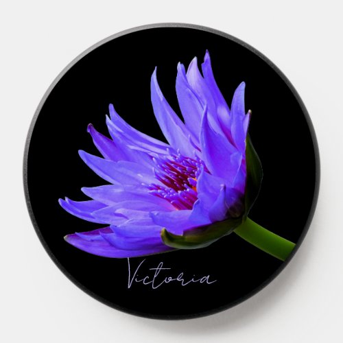 Purple Red Water Lily Flower Phone Grips PopSocket