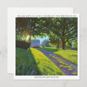 Purple Red Yellow Green Birthday Celebration Party