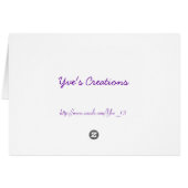 Purple Reflections I Cards (Back Horizontal)