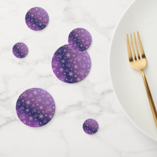 purple,reindeer, star, stars, snowflake, christmas confetti