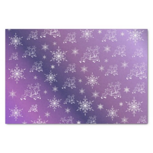 purplereindeer star stars snowflake christmas tissue paper