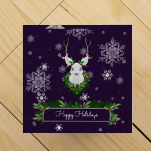 Purple Reindeer Wine Gift Box