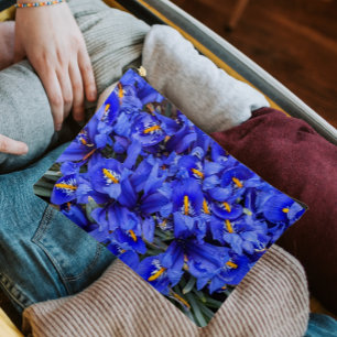 Purple Reticulated Irises Floral Accessory Pouch