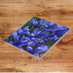 Purple Reticulated Irises Floral Ceramic Tile<br><div class="desc">Ceramic tile that features a photo image of little,  purple Reticulated Irises,  .commonly known as a Dwarf Iris. A lovely,  floral design! Select your tile size. Makes a pretty kitchen trivet!</div>