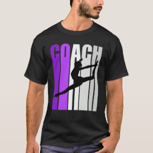 Purple Retro Dance Coach Instructor Teach Teaching T-Shirt