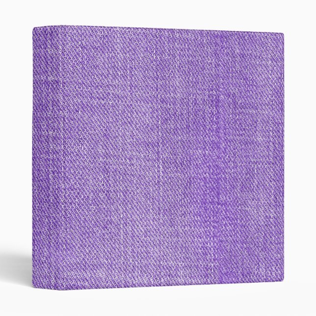 Purple Retro Denim Texture Binder (Front/Spine)