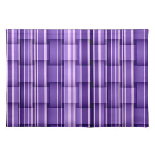 Purple retro graphic design placemat