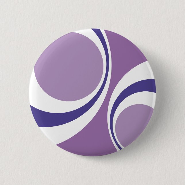 purple retro pinback button (Front)