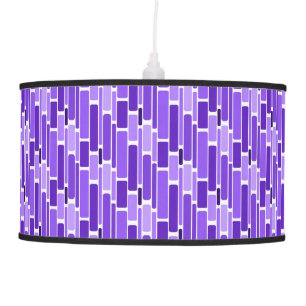 Purple Retro Rectange Pattern Hanging Lamp