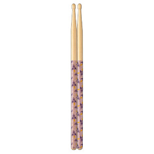 Purple Retro Rocket Drumsticks