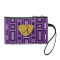Purple retro squares monogram