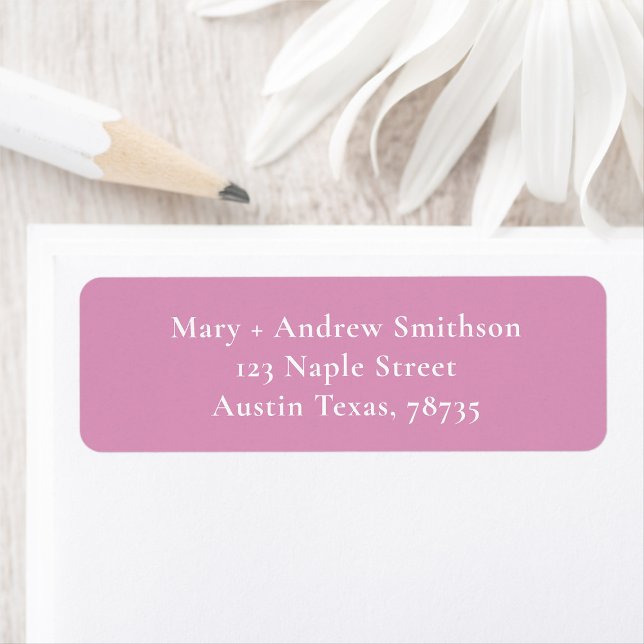 Purple Return Address Label (Creator Uploaded)