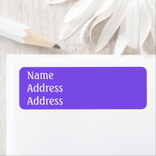 Purple Return Address Labels