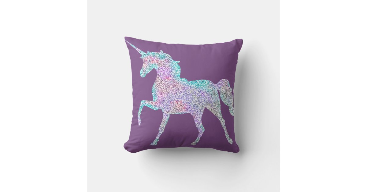 Women Lilac Rainbow Unicorn Print Reversible Blanket