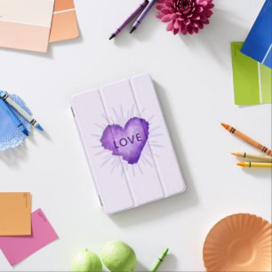 Purple Revolution with LOVE iPad Mini Cover