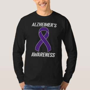 Purple Ribbon Alzheimer's Awareness Mom Dad Dement T-Shirt