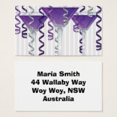 Purple ribbon and cocktail (Front & Back)