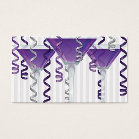 Purple ribbon and cocktail (Front)