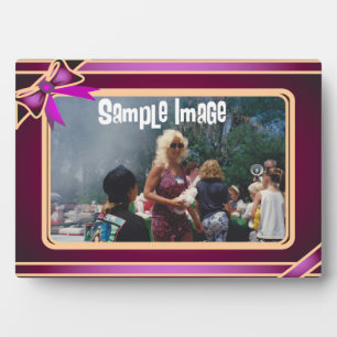 Purple Ribbon Art Plaque