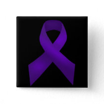 Purple Ribbon Awareness Lupus Button