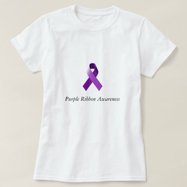 Purple Ribbon Awareness Women's Shirt (Design Front)