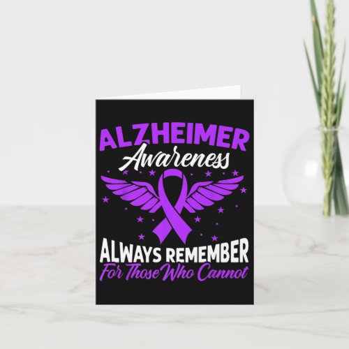 Purple Ribbon Brain Alzheimerheimer Awareness Supp Card