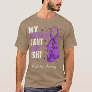Purple Ribbon Brother In Law Overdose Awareness Pr T-Shirt