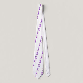 PURPLE RIBBON CAUSES support for Alzheimer's disea Neck Tie