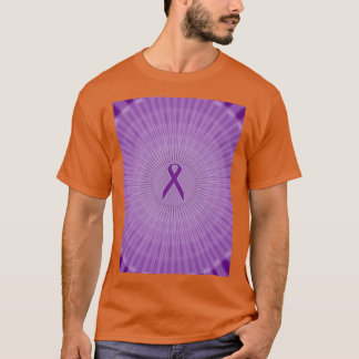 Purple Ribbon Circles Fibromyalgia T-Shirt