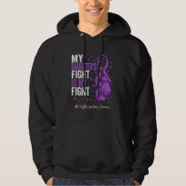 Purple Ribbon Daughter Hodgkins Lymphoma Awareness Hoodie