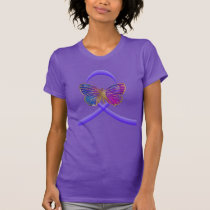 Purple Ribbon Domestic Violence Awareness T-Shirt