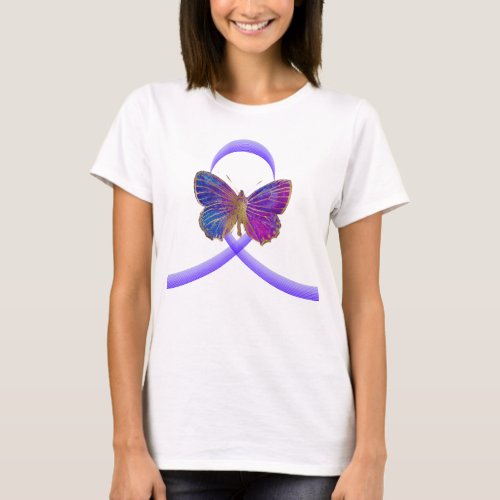 Purple Ribbon Domestic Violence Awareness T_Shirt