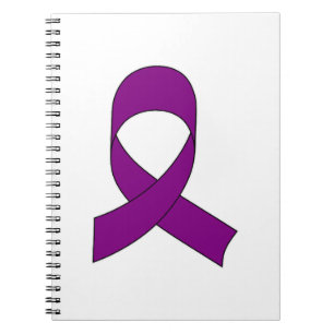 Purple Ribbon Drawing Notebook