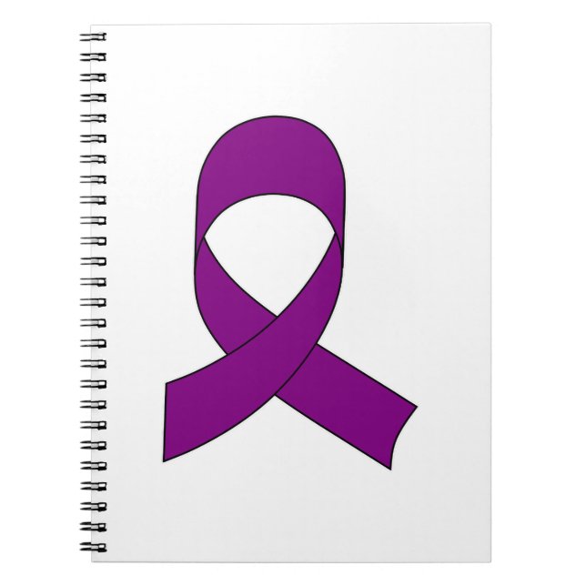 Purple Ribbon Drawing Notebook (Front)