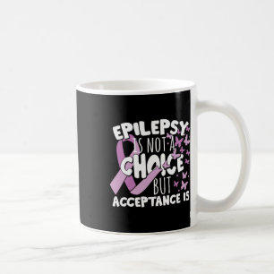Purple Ribbon Epilepsy Awareness Acceptance Coffee Mug