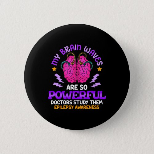 Purple Ribbon Epilepsy Awareness Epilepsy Survivor Button