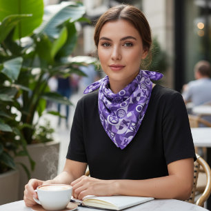 Purple Ribbon Epilepsy Awareness Support Bandana