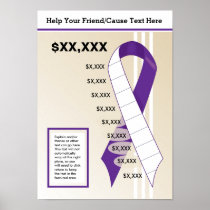 Purple Ribbon Gage Poster