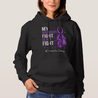 Purple Ribbon Girlfriend Craniosynostosis Awarenes Hoodie