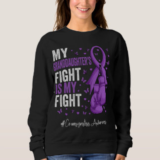 Purple Ribbon Girlfriend Craniosynostosis Awarenes Sweatshirt