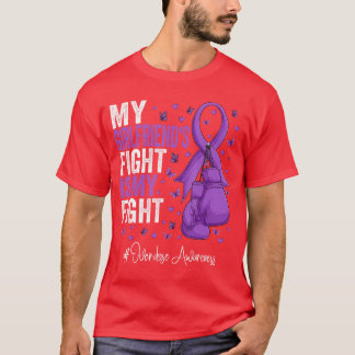 Purple Ribbon Girlfriend Overdose Awareness T-Shirt