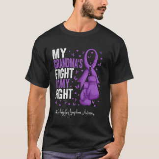 Purple Ribbon Grandmother Hodgkins Lymphoma Awaren T-Shirt