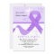 Purple Ribbon Invitation