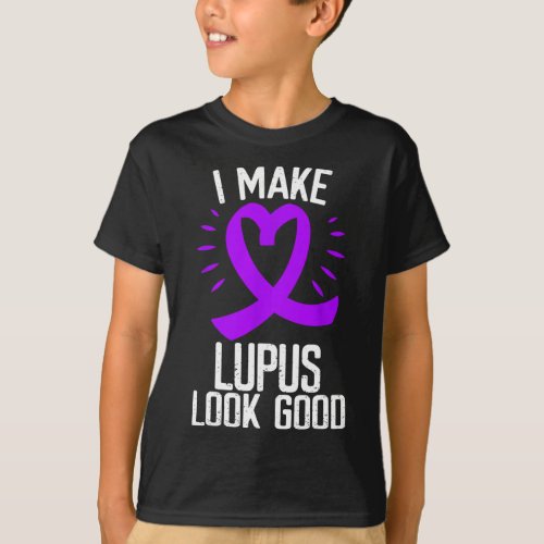 Purple Ribbon Make Lupus Awareness Look Good Survi T_Shirt