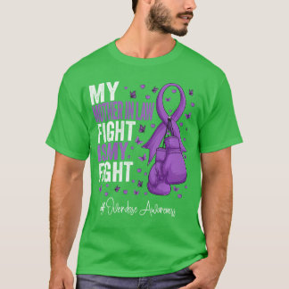 Purple Ribbon Mother in law Overdose Awareness Lon T-Shirt