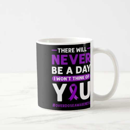 Purple Ribbon Overdose Awareness 1  Coffee Mug