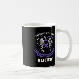 Purple Ribbon Pancreatic Cancer Awareness Nephew H Coffee Mug
