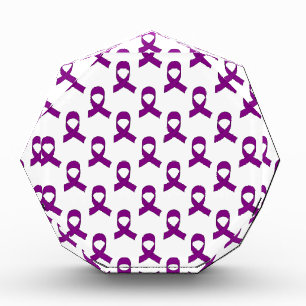 Purple Ribbon Pattern Award