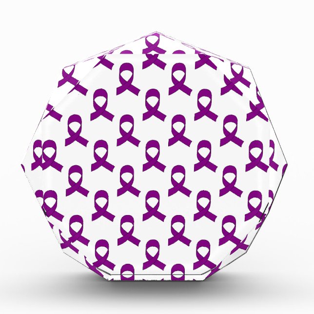 Purple Ribbon Pattern Award (Front)